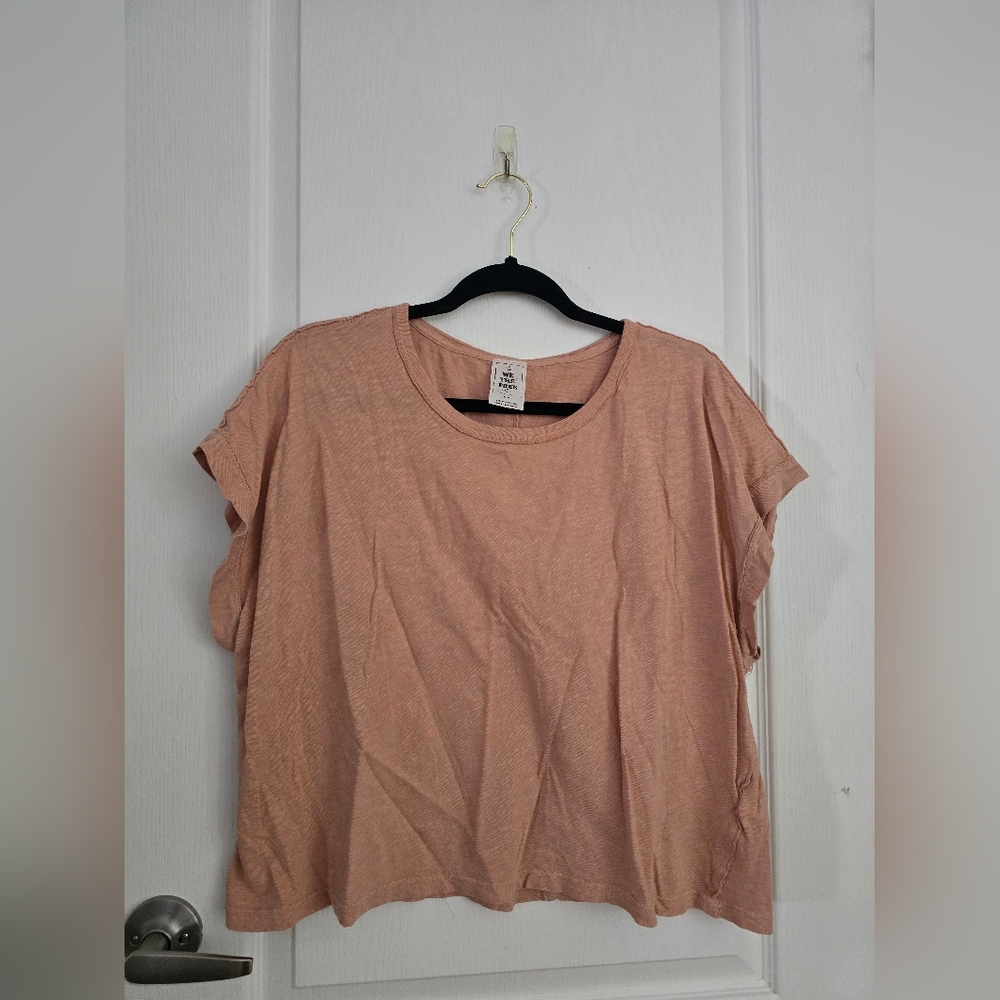 We The Free Light Pink Short Sleeve Top